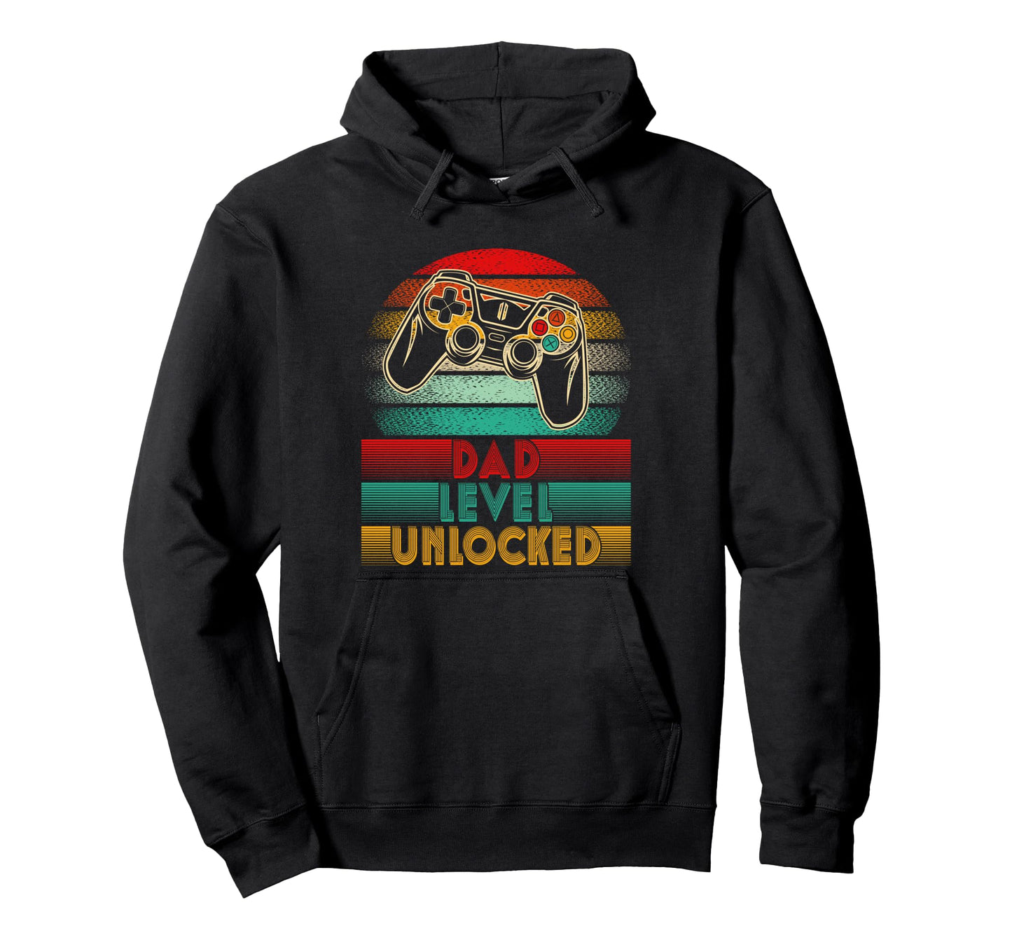 Dad Level Unlocked New Dad Controller Hoodie - Novelty Apparel Unisex - T-Shirt, Sweatshirt, Hoodie