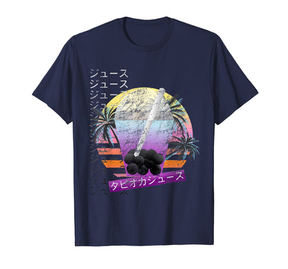 Boba Tea Vaporwave Aesthetic T-Shirt - Casual Everyday Wear for Adults - T-Shirt, Sweatshirt, Hoodie