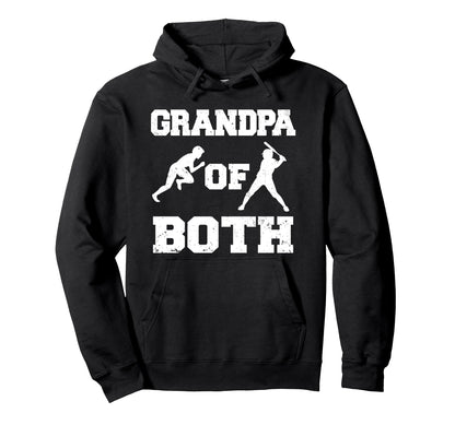 Grandpa Both Funny Baseball And Track Hoodie - Trendy Graphic for Adults - T-Shirt, Sweatshirt, Hoodie