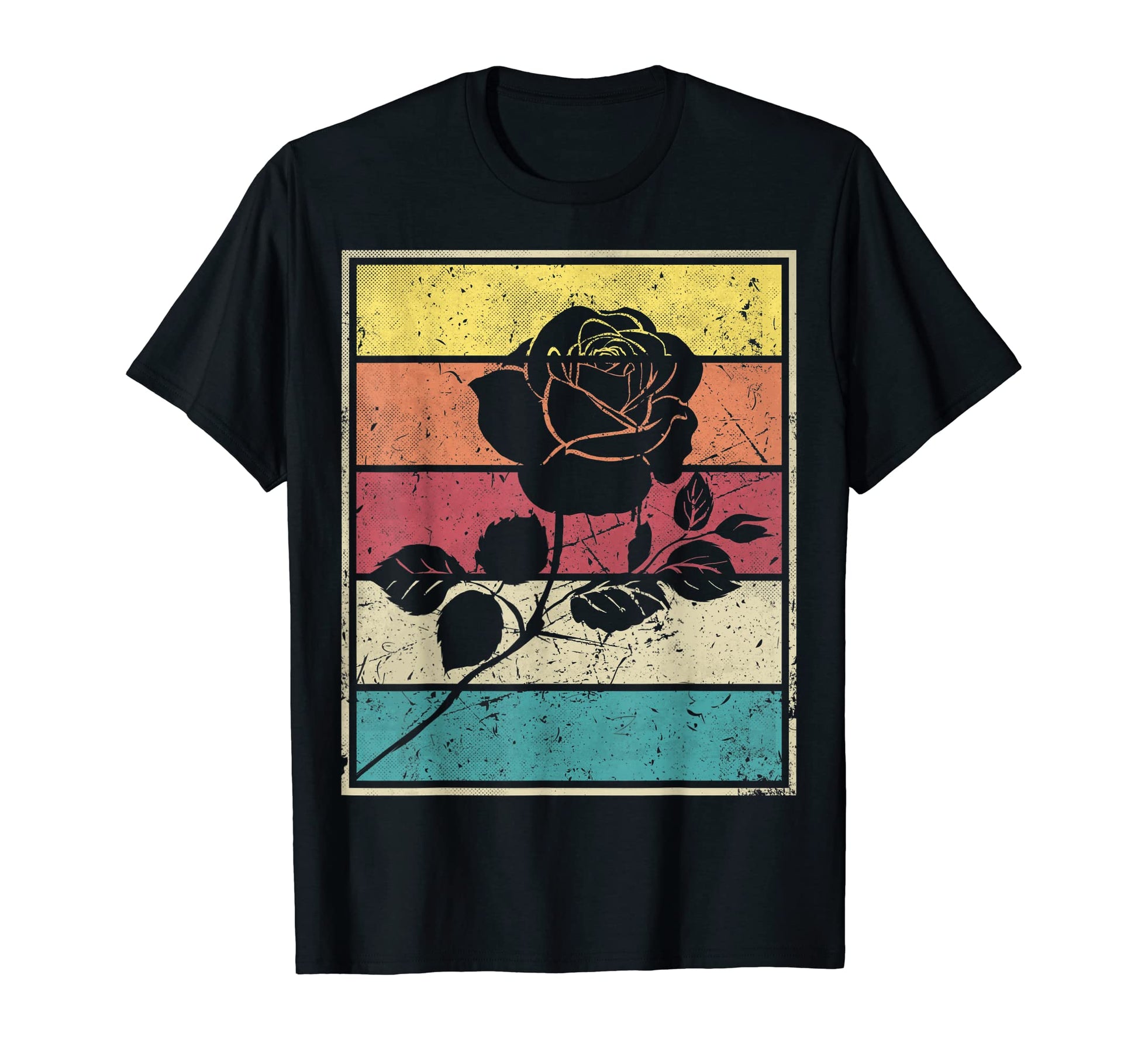 Fleur Flower Stripes T-Shirt - Unique Graphic Unisex - T-Shirt, Sweatshirt, Hoodie