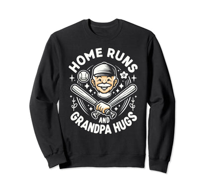 Baseball Grandpa Grandfather Gramps Sweatshirt - Graphic Print Unisex - T-Shirt, Sweatshirt, Hoodie