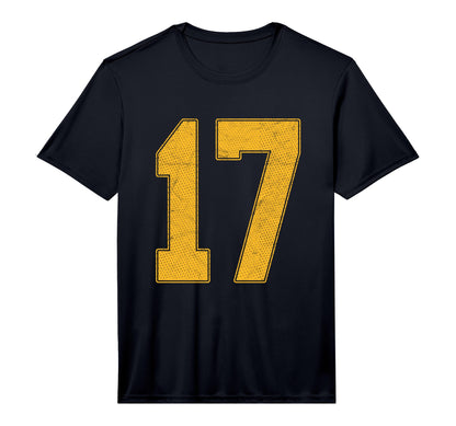 Number 17 Numbered Uniform Sports T-Shirt - Aesthetic Graphic Men Women - T-Shirt, Sweatshirt, Hoodie