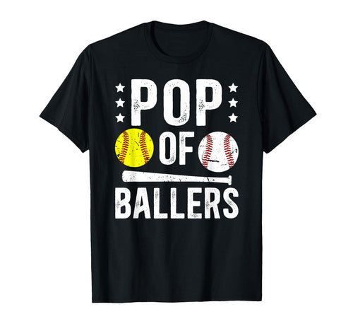 Pop Ballers Proud Baseball Softball T-Shirt - Custom Art Print Men Women - T-Shirt, Sweatshirt, Hoodie