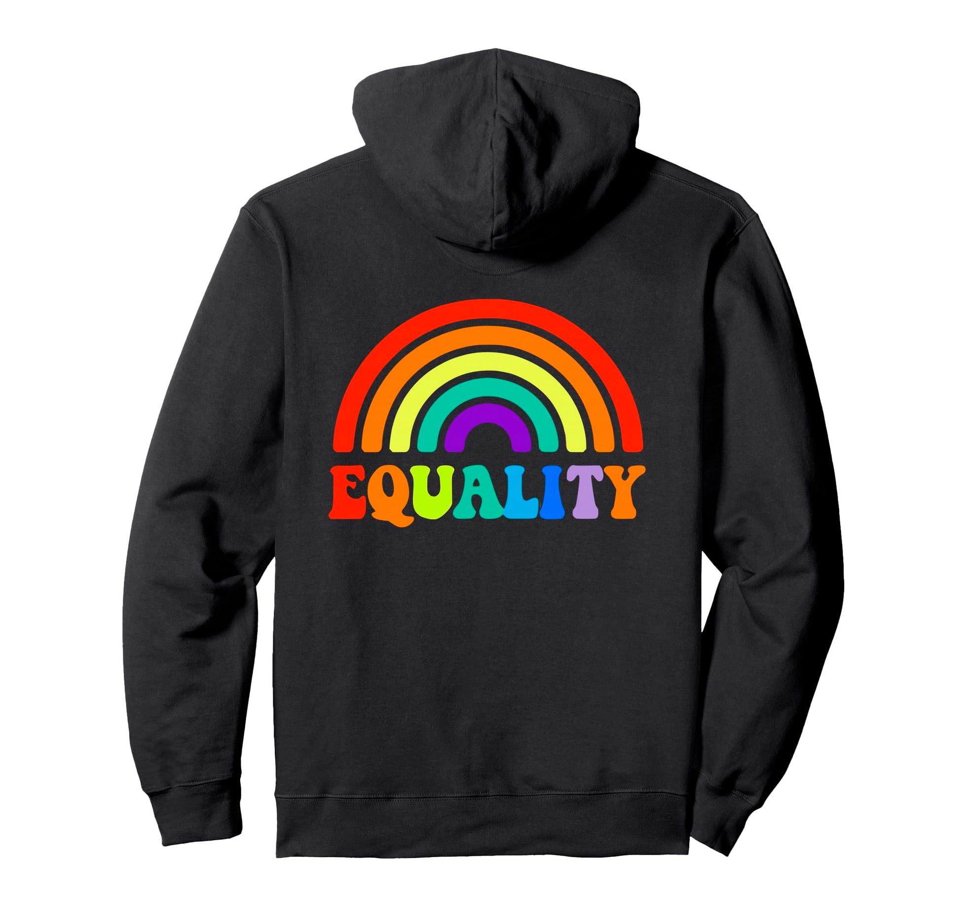 Pride Month Rainbow Lgbtq Equality Hoodie - Custom Art Print for Adults - T-Shirt, Sweatshirt, Hoodie