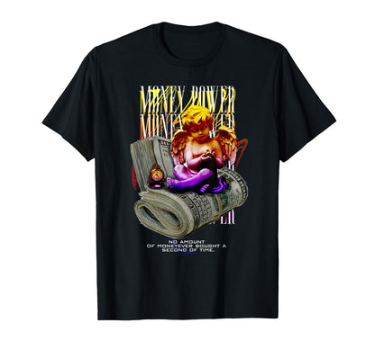 Angel Money Power Time Aesthetic Edgy T-Shirt - Streetwear Style Unisex - T-Shirt, Sweatshirt, Hoodie