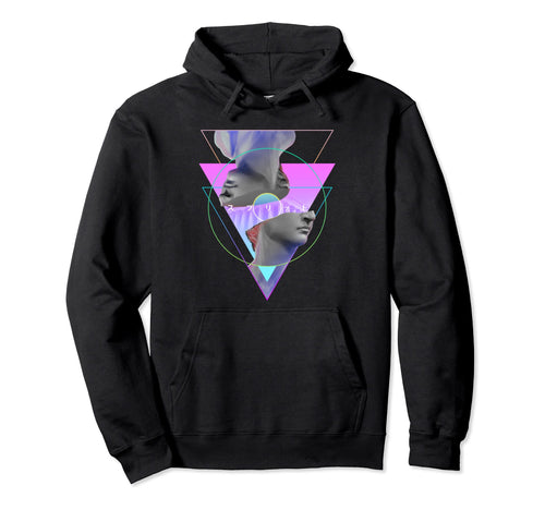 Vaporwave Split Picture David Renaissance Hoodie - Graphic Print Unisex - T-Shirt, Sweatshirt, Hoodie