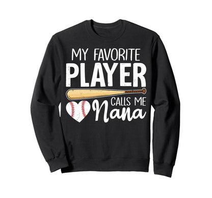 Baseball Grandma My Favorite Sweatshirt - Aesthetic Graphic Men Women - T-Shirt, Sweatshirt, Hoodie