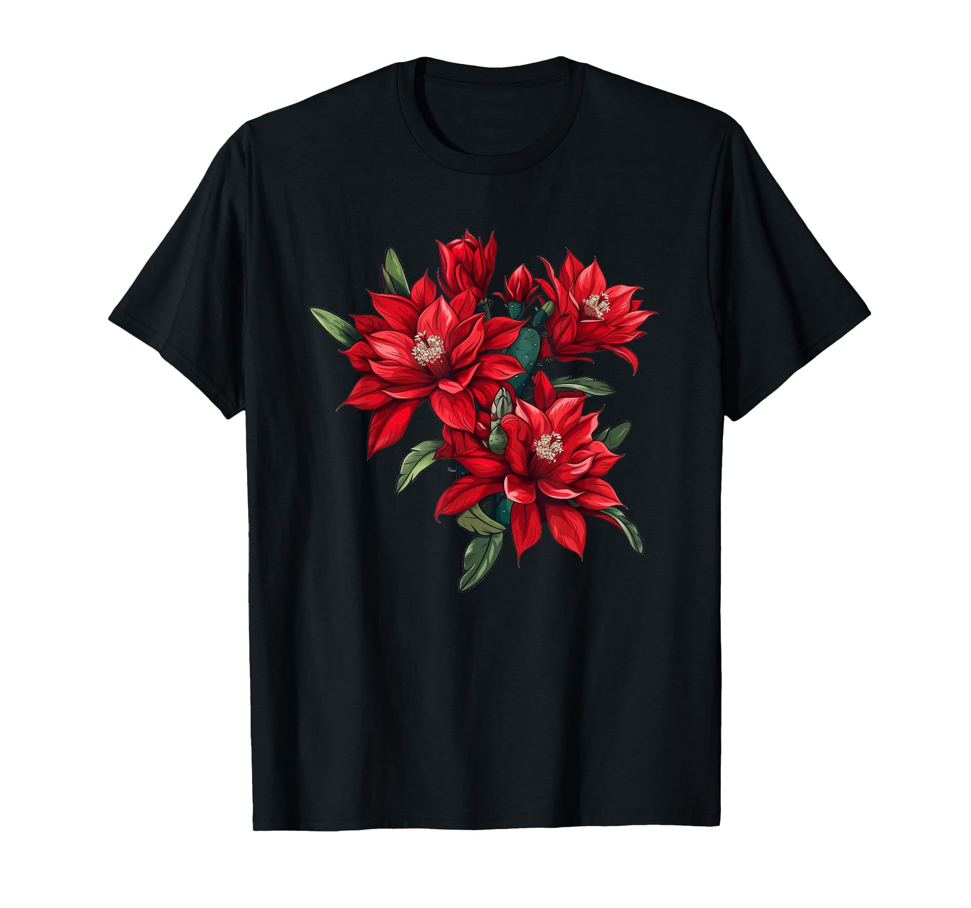 Red Orchid Cactus Disocactus Ackermannii T-Shirt - Graphic Print Unisex - T-Shirt, Sweatshirt, Hoodie
