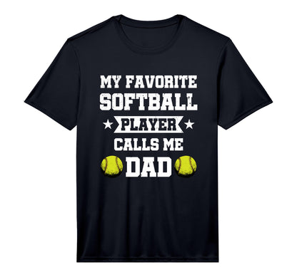 Mens My Favourite Softball Player T-Shirt - Aesthetic Graphic for Adults - T-Shirt, Sweatshirt, Hoodie