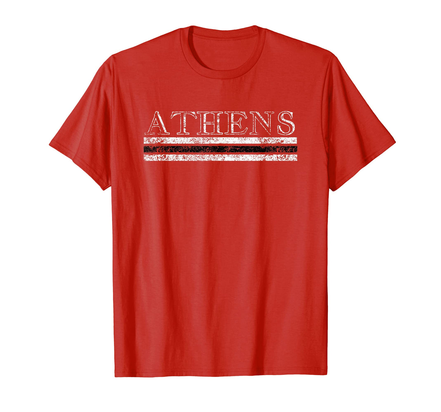 Athens Georgia Weathered Stripe T-Shirt - Unique Graphic Men Women - T-Shirt, Sweatshirt, Hoodie