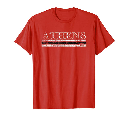 Athens Georgia Weathered Stripe T-Shirt - Unique Graphic Men Women - T-Shirt, Sweatshirt, Hoodie