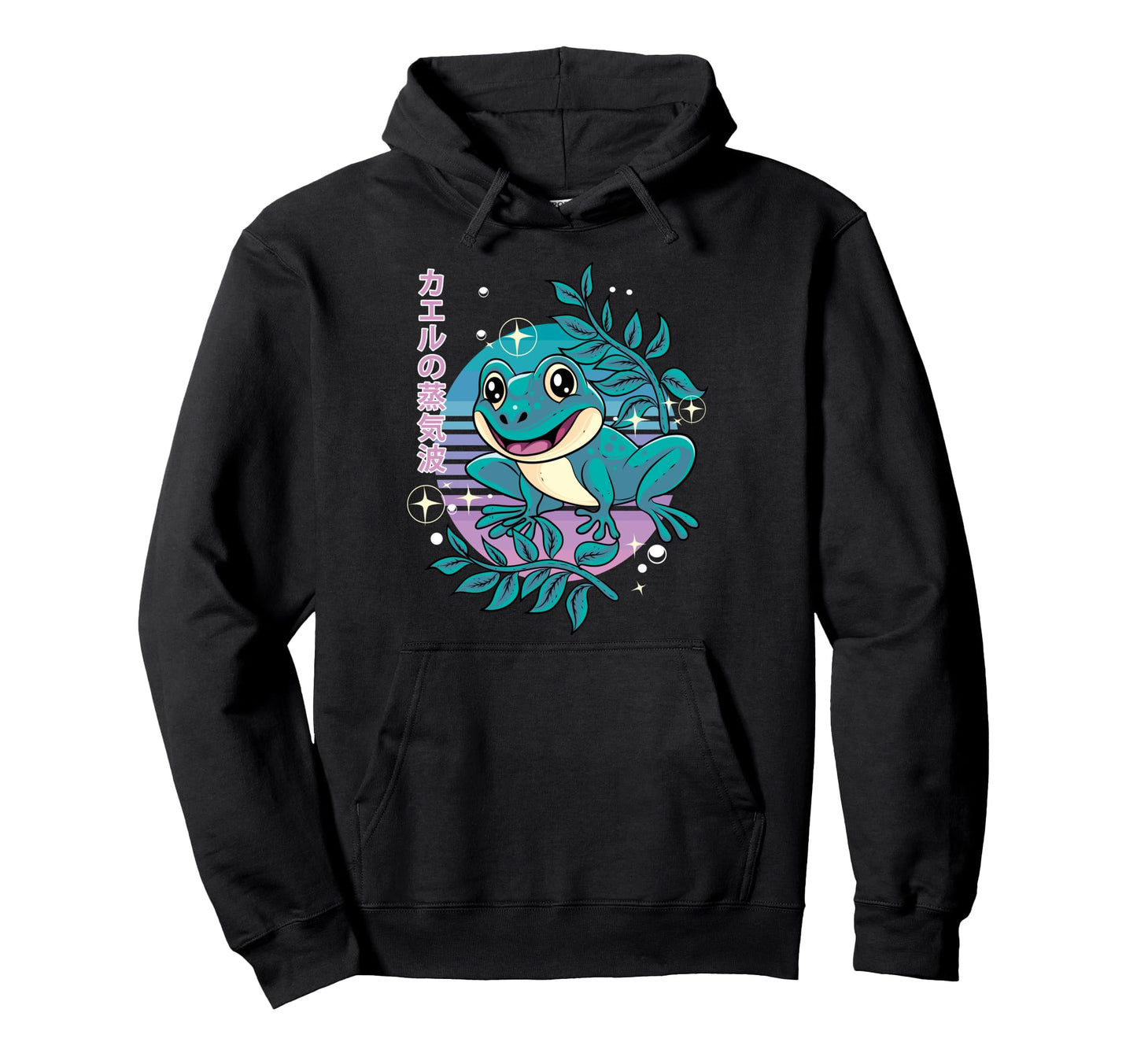 Pastel Goth Frog Vaporwave Japanese Hoodie - Novelty Apparel Men Women - T-Shirt, Sweatshirt, Hoodie