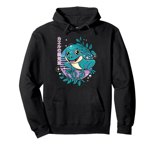 Pastel Goth Frog Vaporwave Japanese Hoodie - Novelty Apparel Men Women - T-Shirt, Sweatshirt, Hoodie