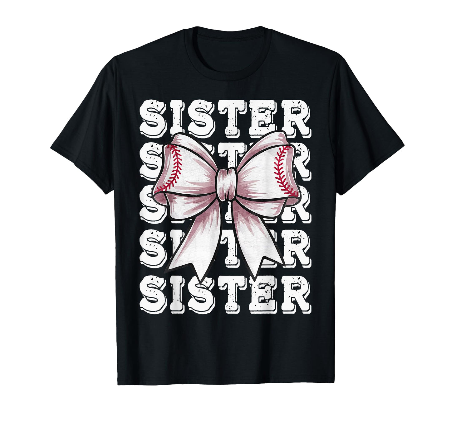 Coquette Baseball Sister Matching T-Shirt - Fun Novelty Design Unisex - T-Shirt, Sweatshirt, Hoodie