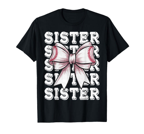 Coquette Baseball Sister Matching T-Shirt - Custom Art Print Men Women - T-Shirt, Sweatshirt, Hoodie