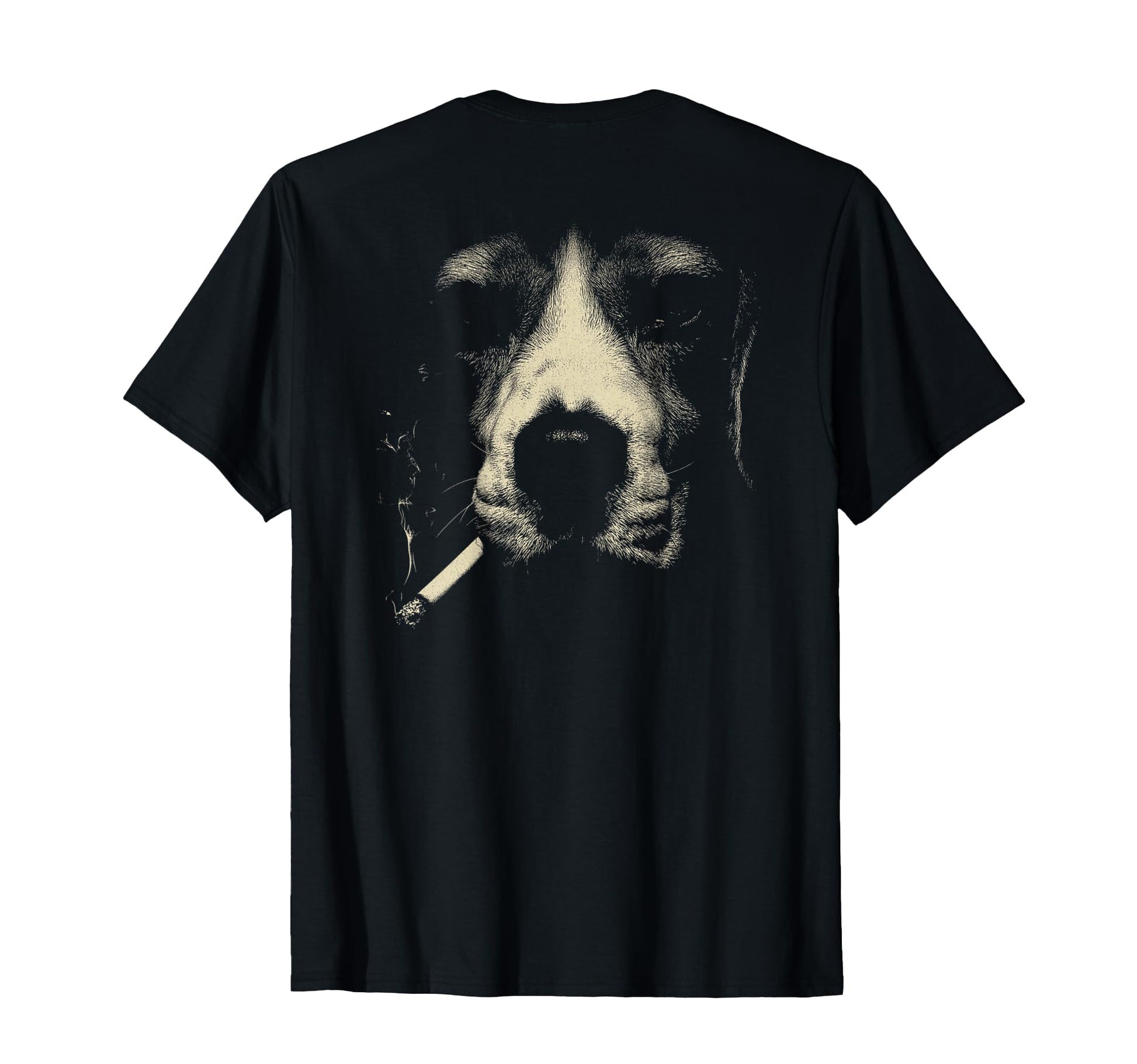 Beagle Smoking Cigarette Grunge Meme 90S T-Shirt - Minimalist Print Unisex - T-Shirt, Sweatshirt, Hoodie