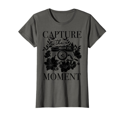 Photographer Capture Moment Camera T-Shirt - Aesthetic Graphic for Adults - T-Shirt, Sweatshirt, Hoodie