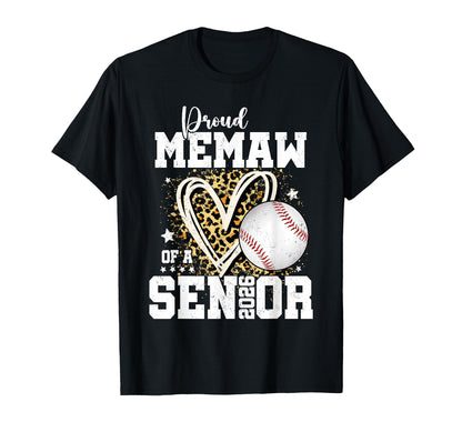 Proud Memaw 2026 Senior Baseball T-Shirt - Minimalist Print Unisex - T-Shirt, Sweatshirt, Hoodie