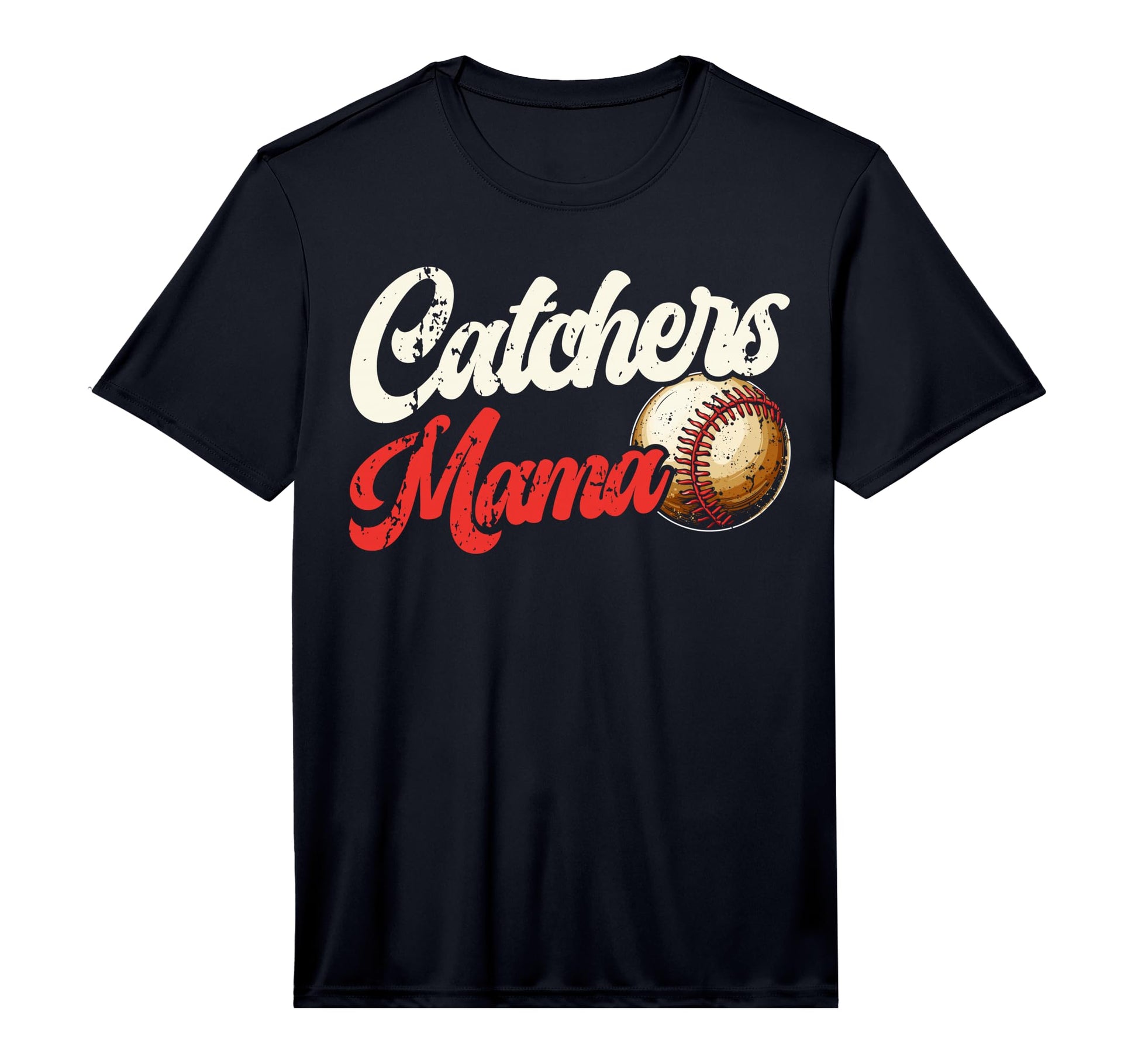 Mens Baseball Catcher Mama Best Mom T-Shirt - Unique Graphic Men Women - T-Shirt, Sweatshirt, Hoodie