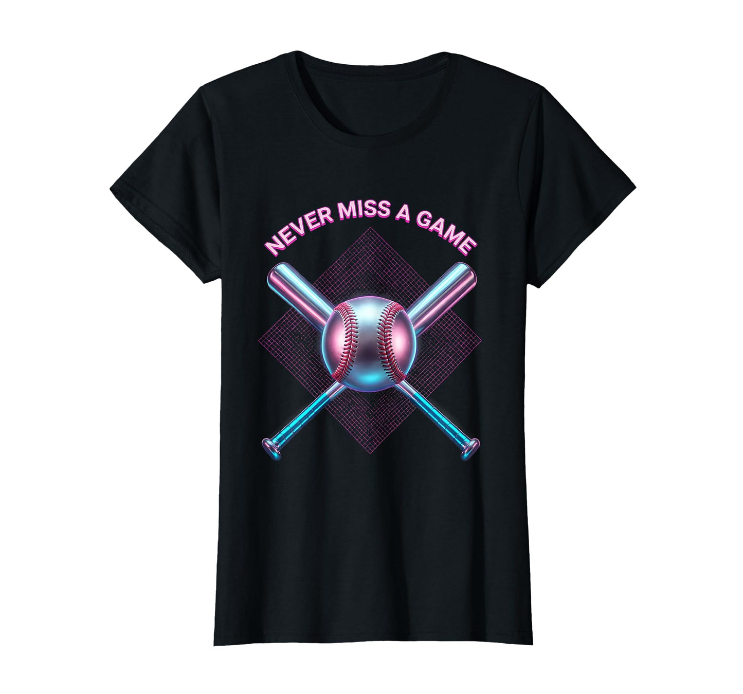 Never Miss Game Proud Baseball Dad T-Shirt - Novelty Apparel for Adults - T-Shirt, Sweatshirt, Hoodie
