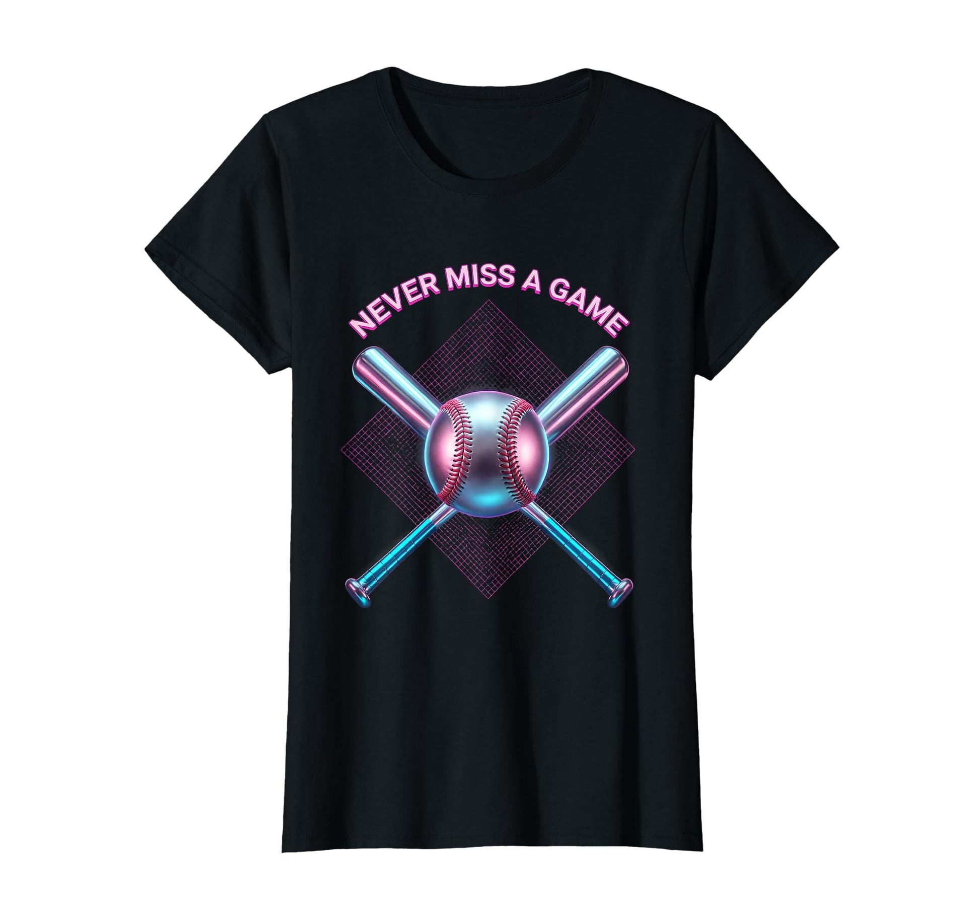Never Miss Game Proud Baseball Dad T-Shirt - Novelty Apparel for Adults - T-Shirt, Sweatshirt, Hoodie