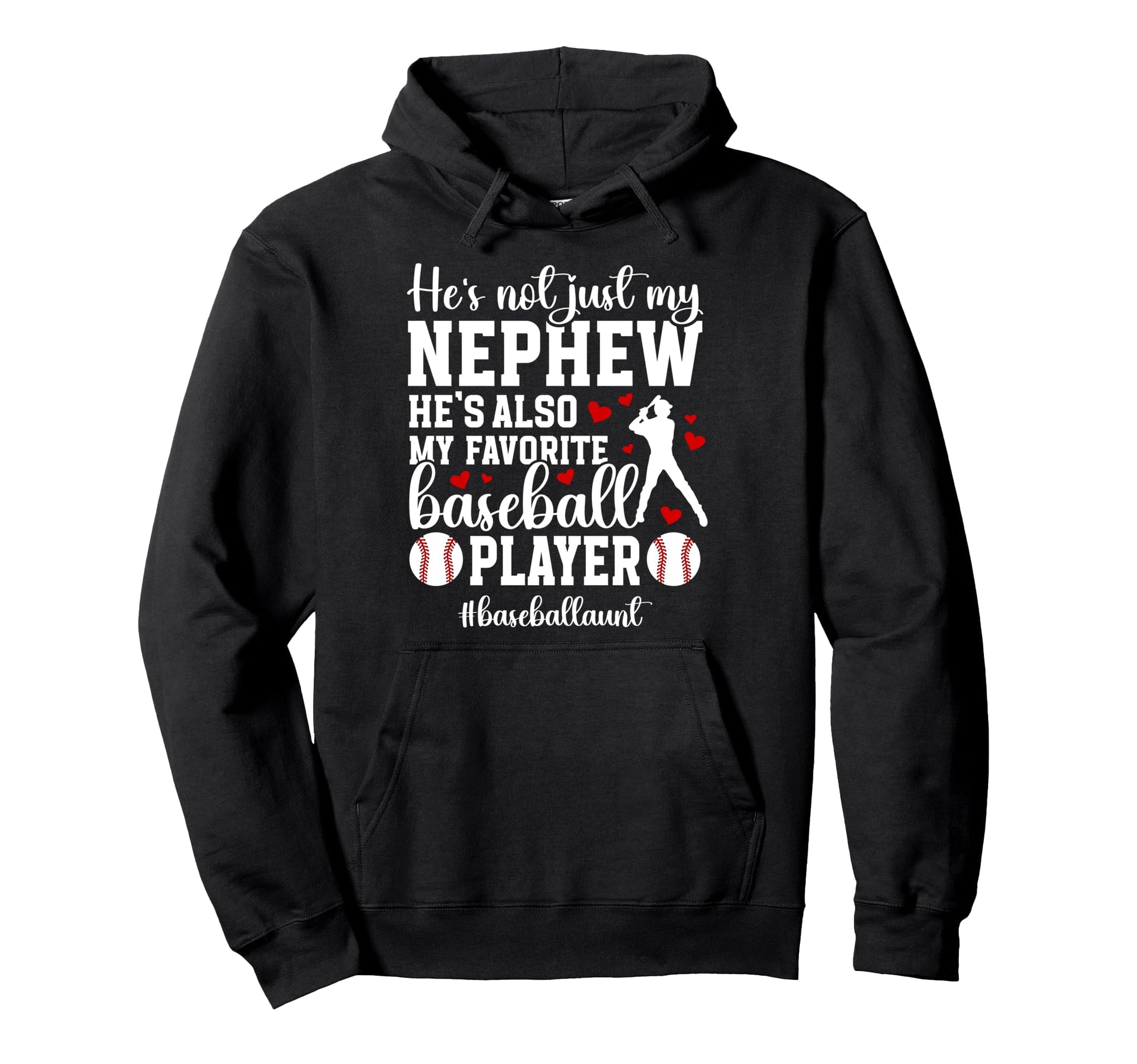 Proud Baseball Aunt Baseball Player Hoodie - Trendy Graphic for Adults - T-Shirt, Sweatshirt, Hoodie