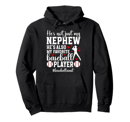 Proud Baseball Aunt Baseball Player Hoodie - Trendy Graphic for Adults - T-Shirt, Sweatshirt, Hoodie