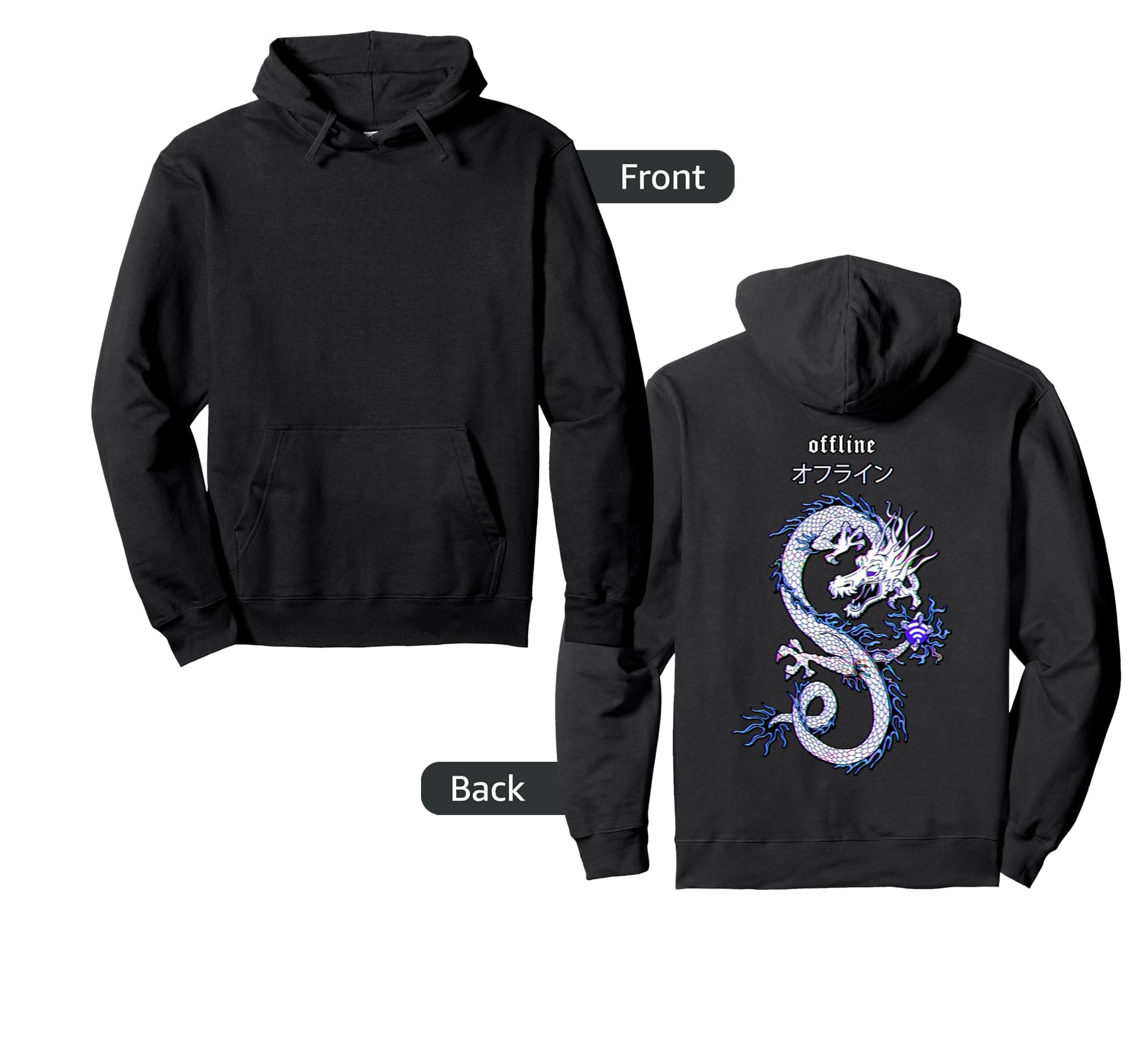 Internet Dragon Streetwear 80S 90S Hoodie - Minimalist Print Unisex - T-Shirt, Sweatshirt, Hoodie