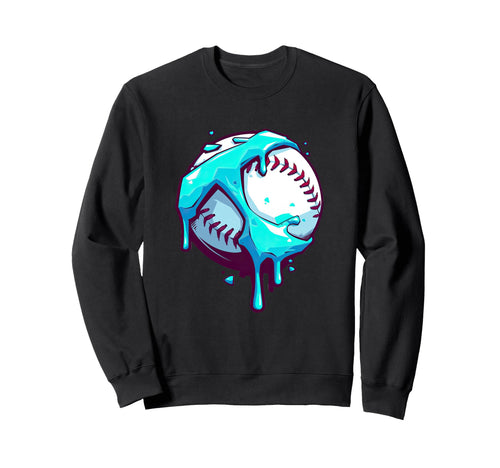 Baseball Drip Colorful Sweatshirt - Casual Everyday Wear Men Women - T-Shirt, Sweatshirt, Hoodie