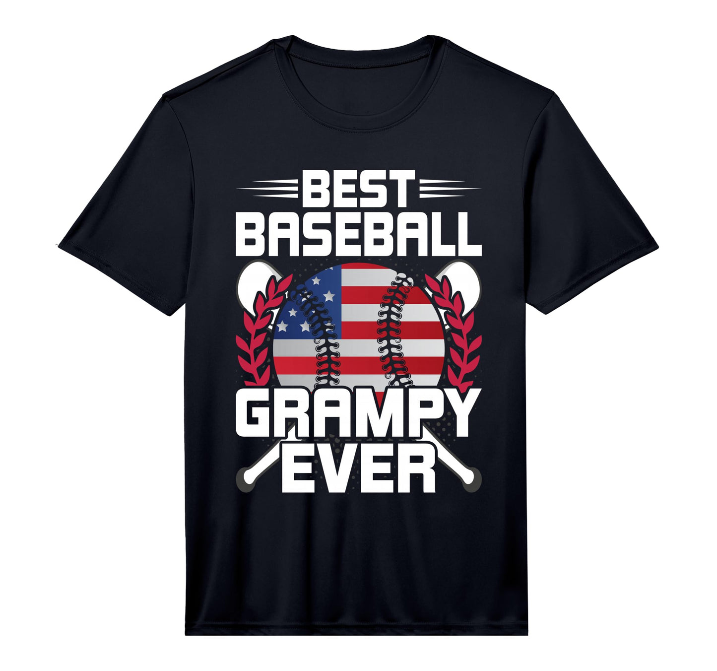Mens Best Baseball Grampy Ever Baseball T-Shirt - Graphic Print Unisex - T-Shirt, Sweatshirt, Hoodie