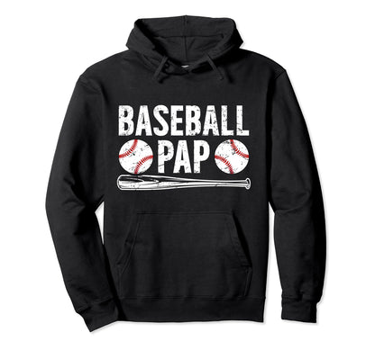 Baseball Pap Best Grandpa Pap Baseball Hoodie - Trendy Graphic Men Women - T-Shirt, Sweatshirt, Hoodie