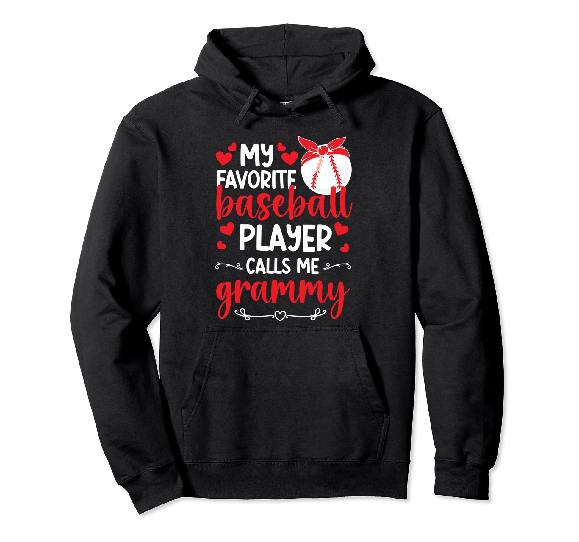My Favorite Baseball Player Grammy Hoodie - Casual Everyday Wear Unisex - T-Shirt, Sweatshirt, Hoodie