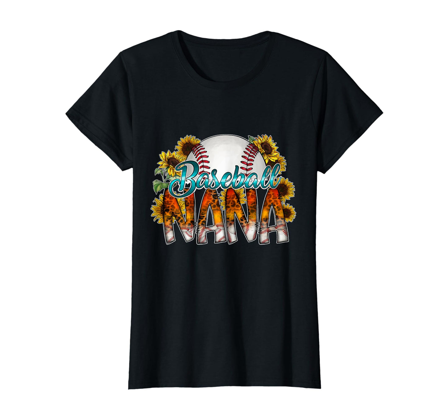 Baseball Nana Sunflowers T-Shirt - Trendy Graphic Men Women - T-Shirt, Sweatshirt, Hoodie