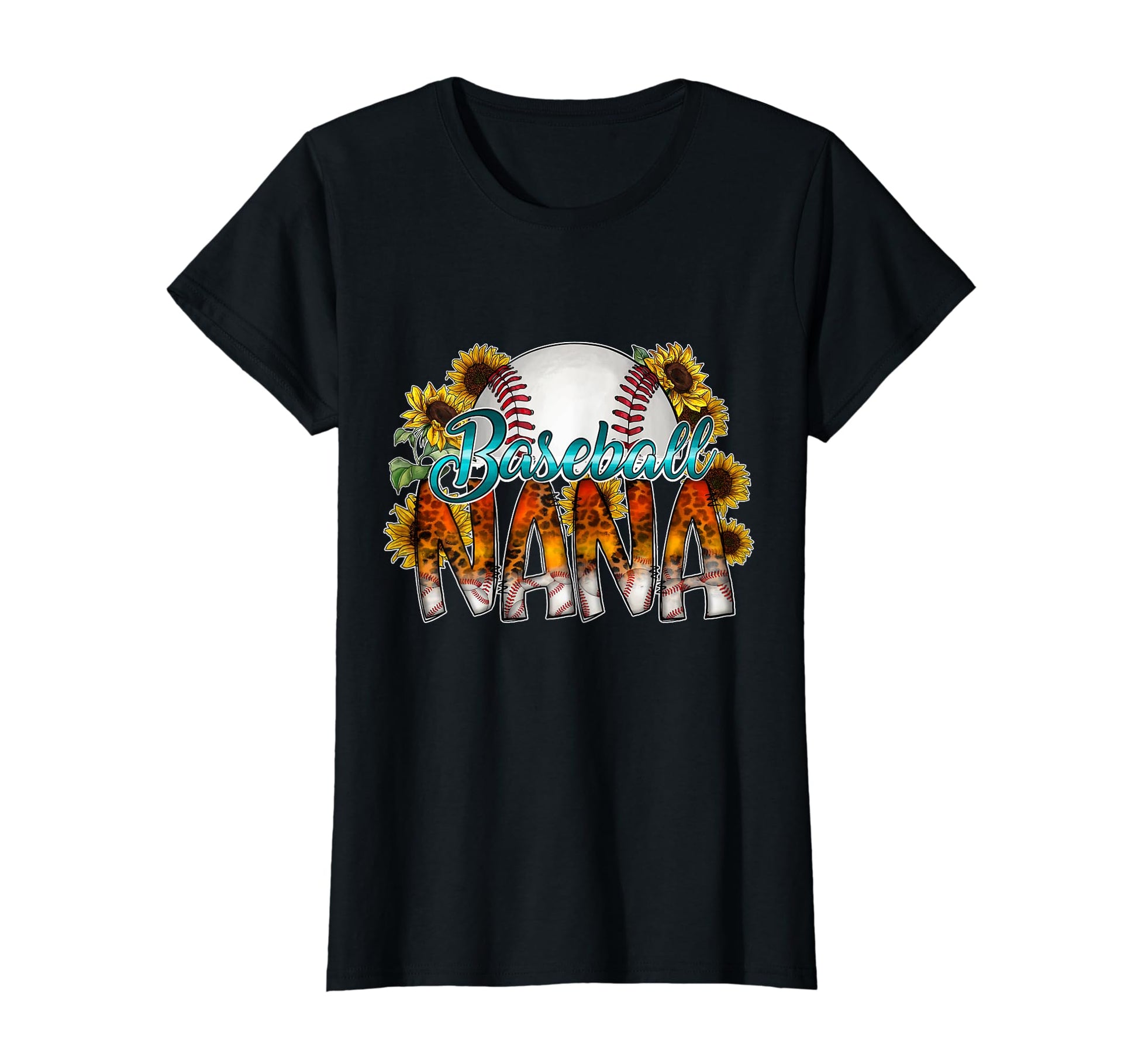 Baseball Nana Sunflowers T-Shirt - Trendy Graphic Men Women - T-Shirt, Sweatshirt, Hoodie