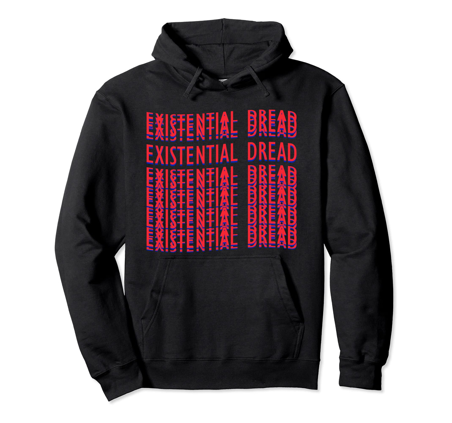 Existential Dread Retrowave Aesthetic Hoodie - Novelty Apparel Men Women - T-Shirt, Sweatshirt, Hoodie