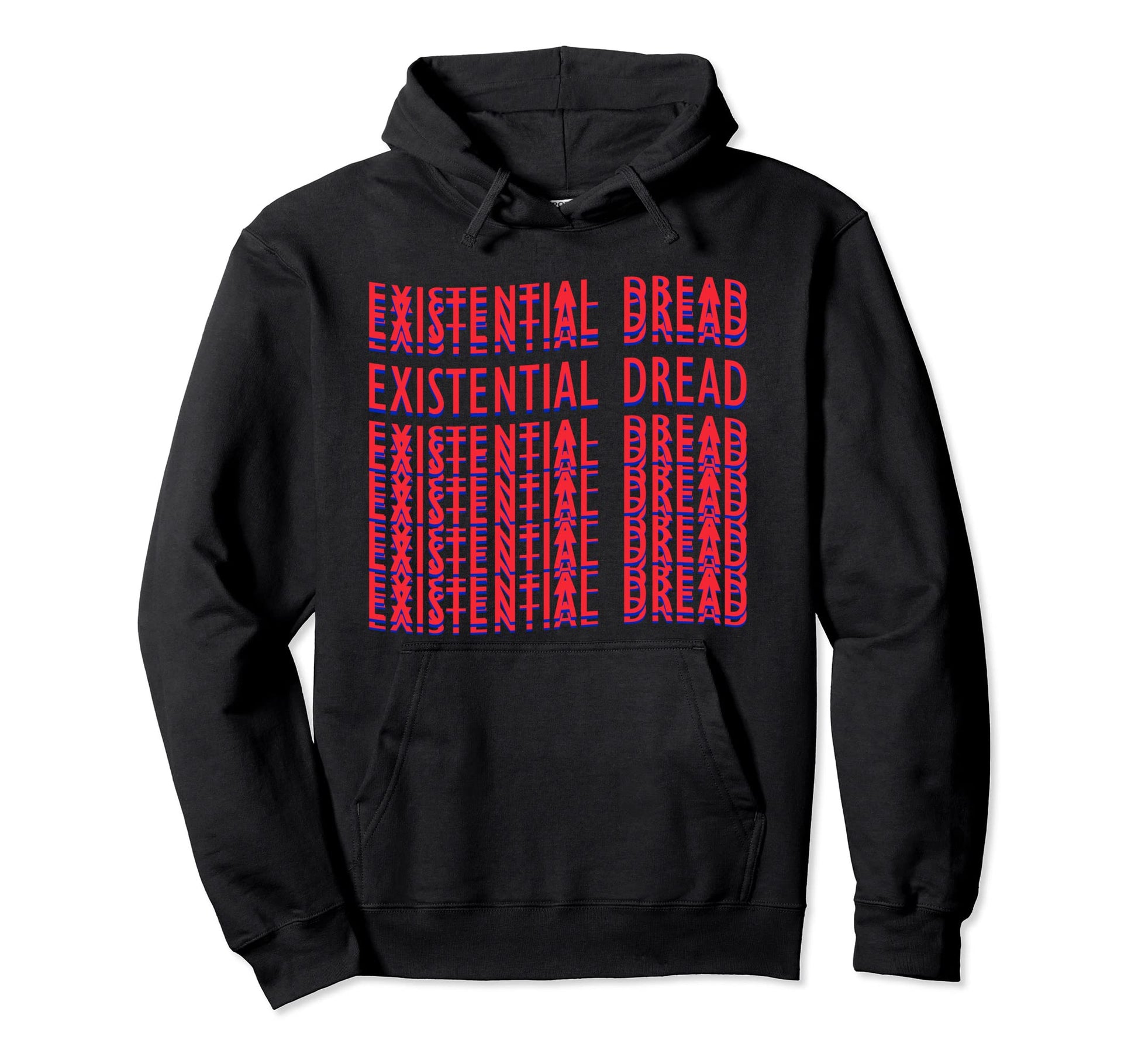 Existential Dread Retrowave Aesthetic Hoodie - Novelty Apparel Men Women - T-Shirt, Sweatshirt, Hoodie
