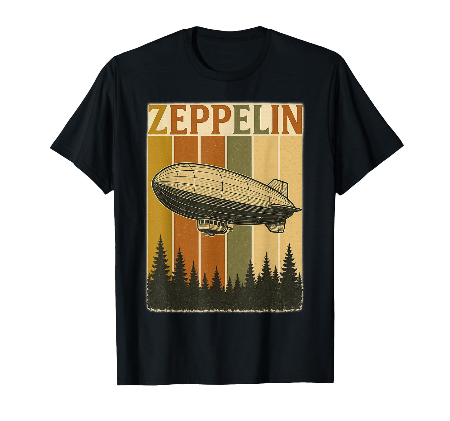 Zeppelin Airship Rock T-Shirt - Minimalist Print for Adults - T-Shirt, Sweatshirt, Hoodie