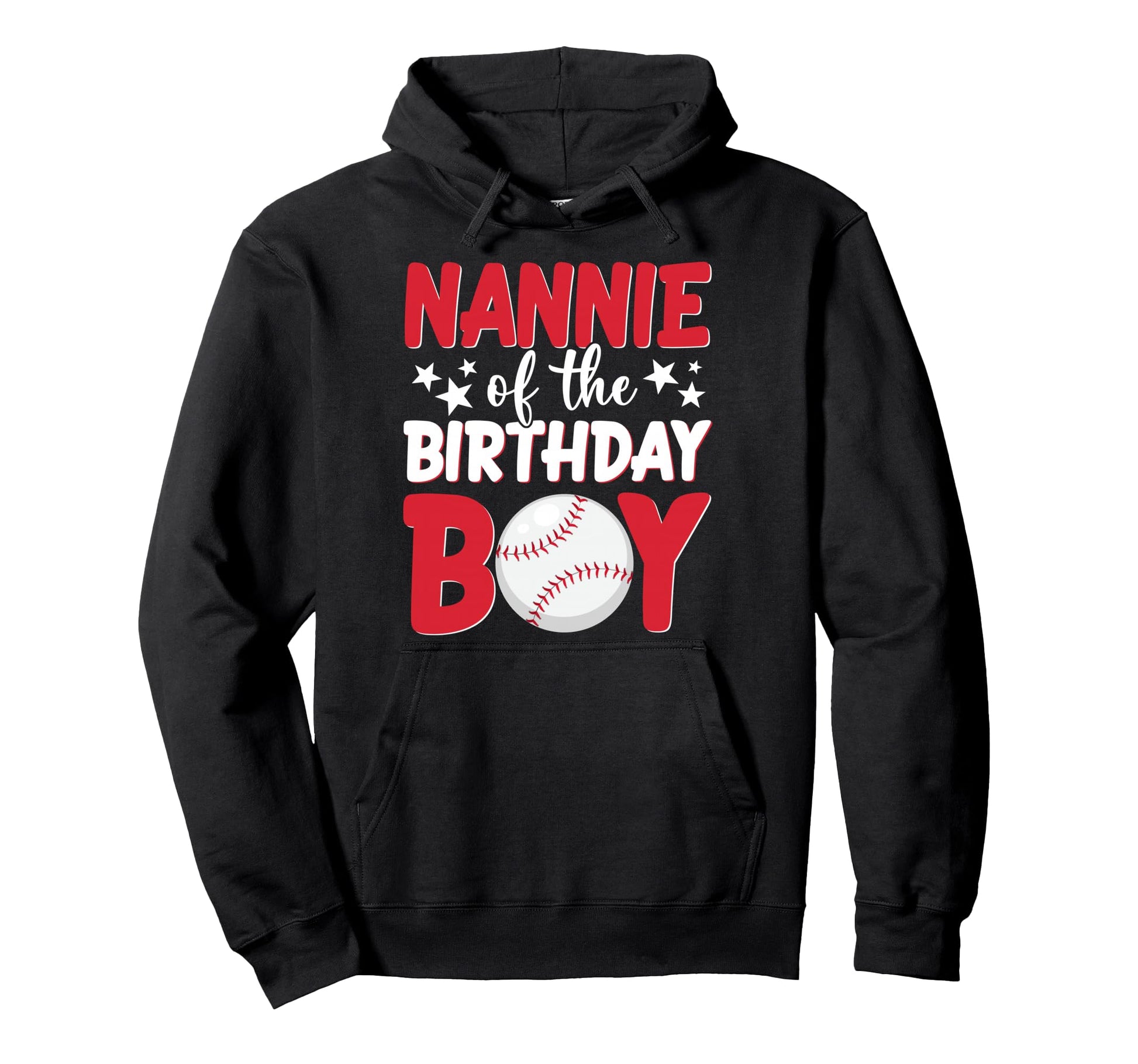 Baseball Nannie Birthday Family Matching Hoodie - Novelty Apparel Men Women - T-Shirt, Sweatshirt, Hoodie