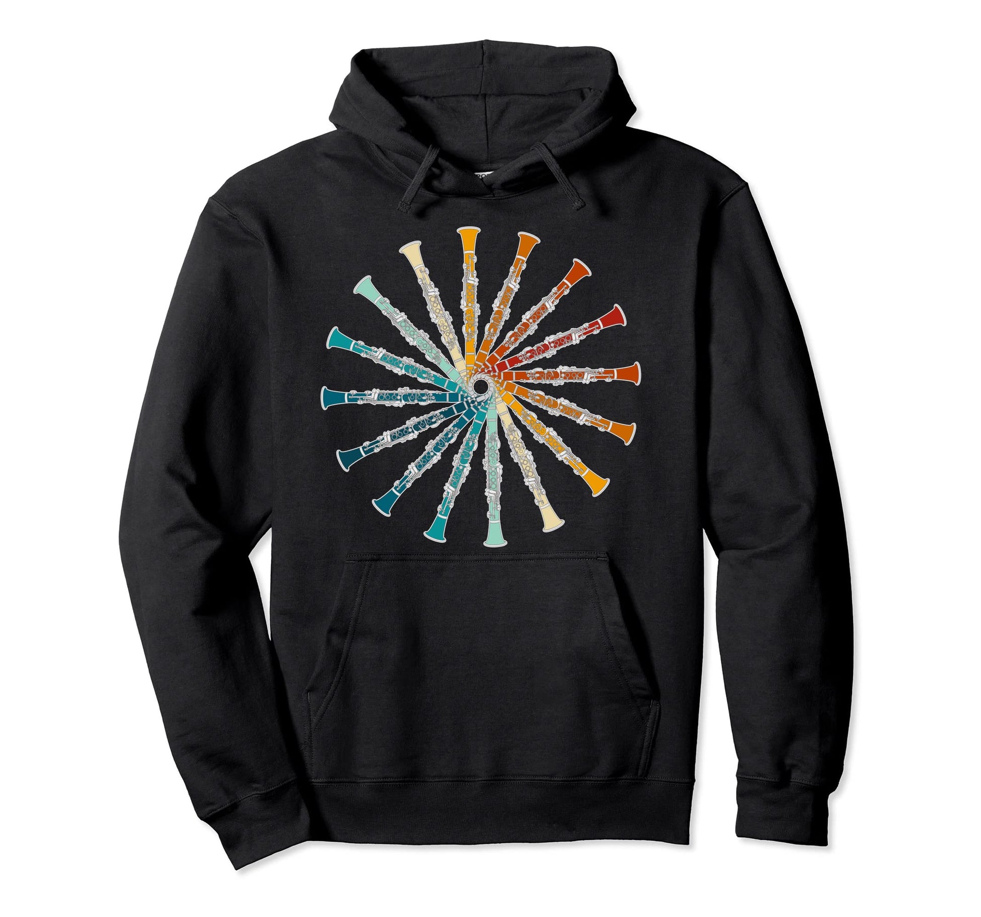 Funny Clarinet Rainbow Bassoon Player Hoodie - Custom Art Print Men Women - T-Shirt, Sweatshirt, Hoodie