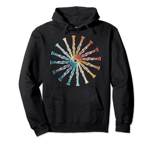 Funny Clarinet Rainbow Bassoon Player Hoodie - Custom Art Print Men Women - T-Shirt, Sweatshirt, Hoodie