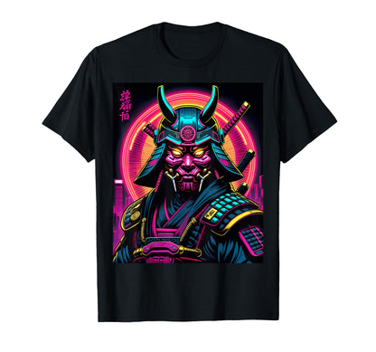 Cyber Samurai Japanese Futuristic T-Shirt - Novelty Apparel Men Women - T-Shirt, Sweatshirt, Hoodie