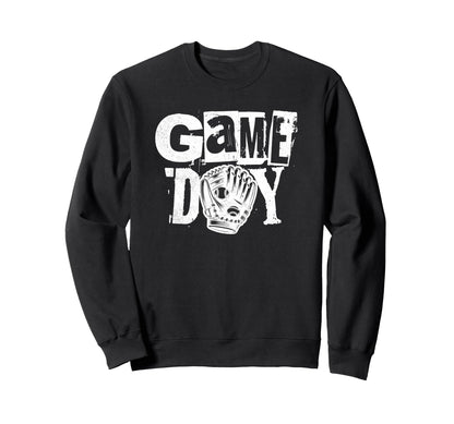 Grunge Baseball Heart Softball Mom Sweatshirt - Minimalist Print Men Women - T-Shirt, Sweatshirt, Hoodie