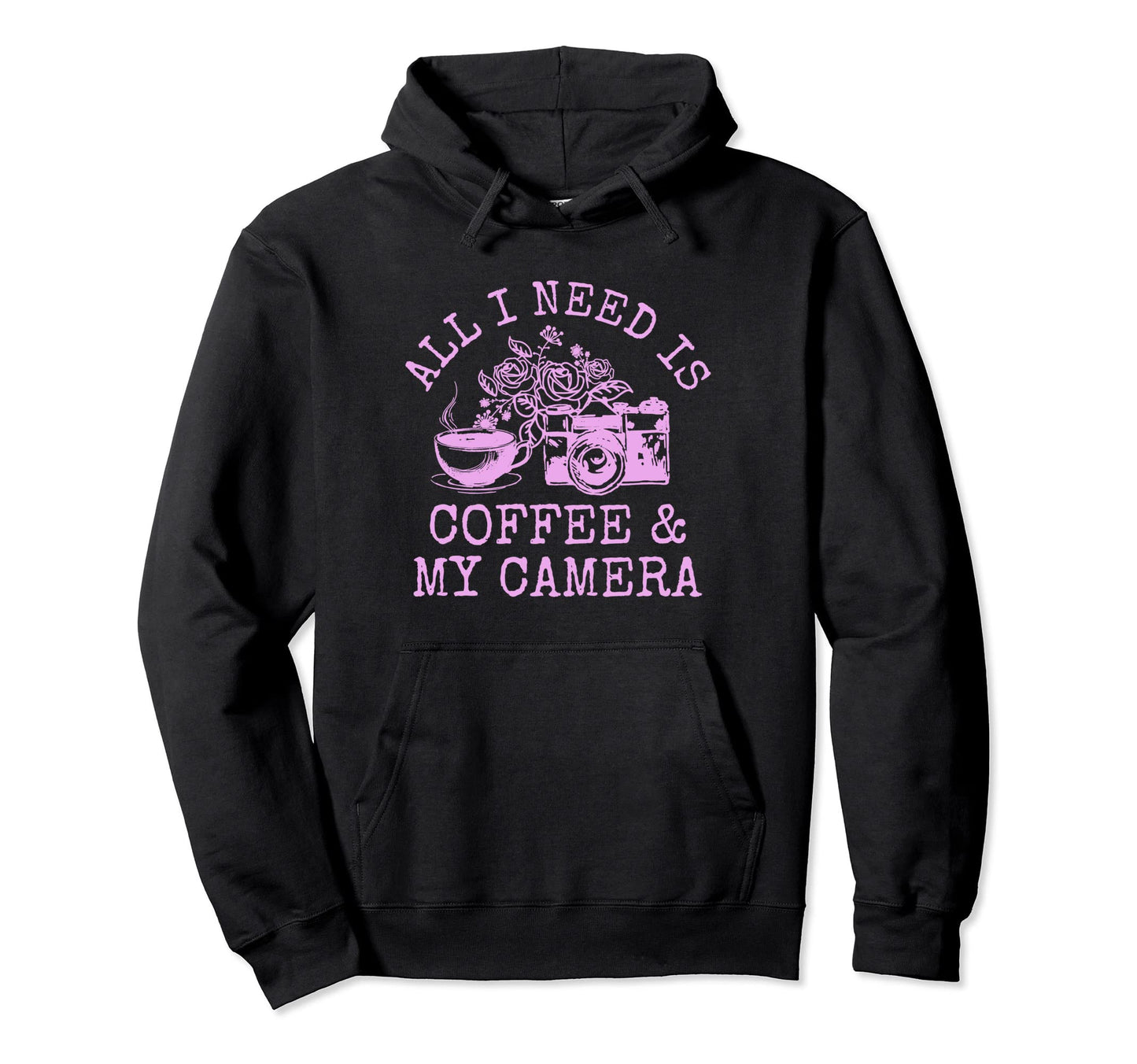 Photographer Coffee Camera Camera Hoodie - Streetwear Style Men Women - T-Shirt, Sweatshirt, Hoodie