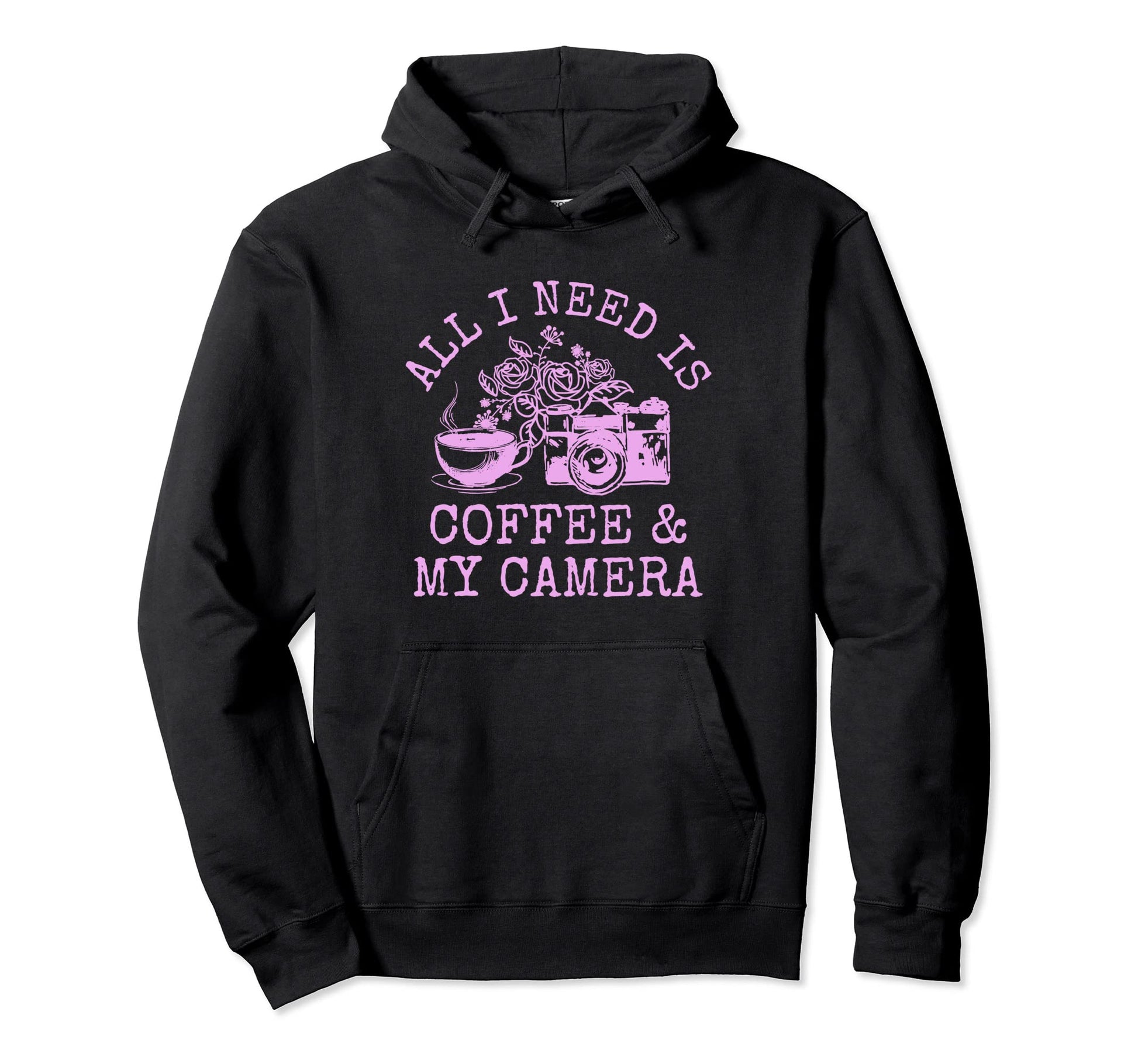 Photographer Coffee Camera Camera Hoodie - Streetwear Style Men Women - T-Shirt, Sweatshirt, Hoodie