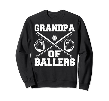 Baseball Grandpa Baseball Sweatshirt - Casual Everyday Wear Men Women - T-Shirt, Sweatshirt, Hoodie