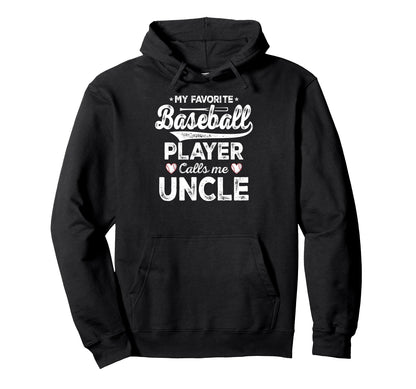 My Favorite Baseball Player Calls Me Hoodie - Trendy Graphic Men Women - T-Shirt, Sweatshirt, Hoodie