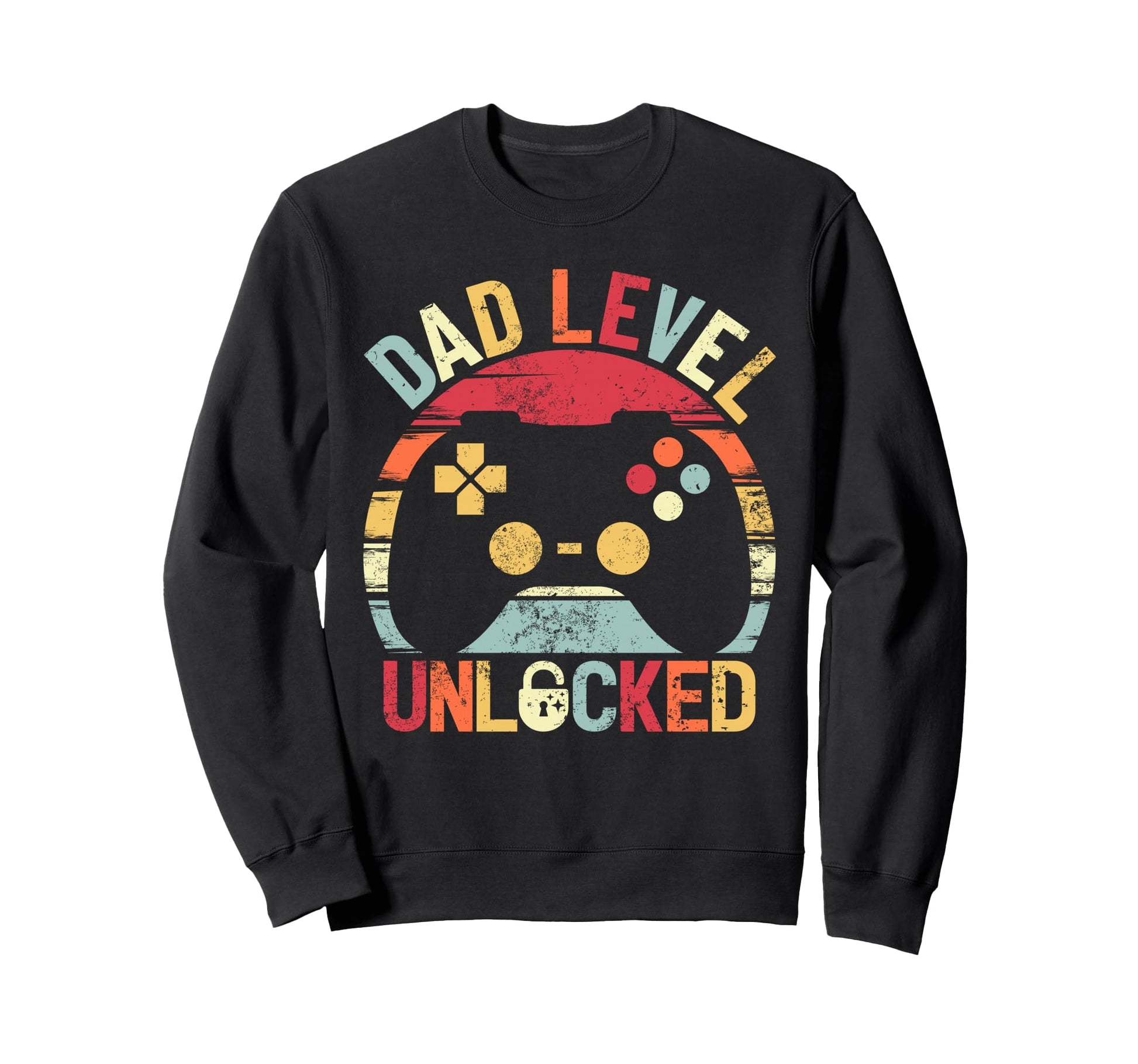Dad Level Unlocked Video Gamer Gaming Sweatshirt - Novelty Apparel Unisex - T-Shirt, Sweatshirt, Hoodie