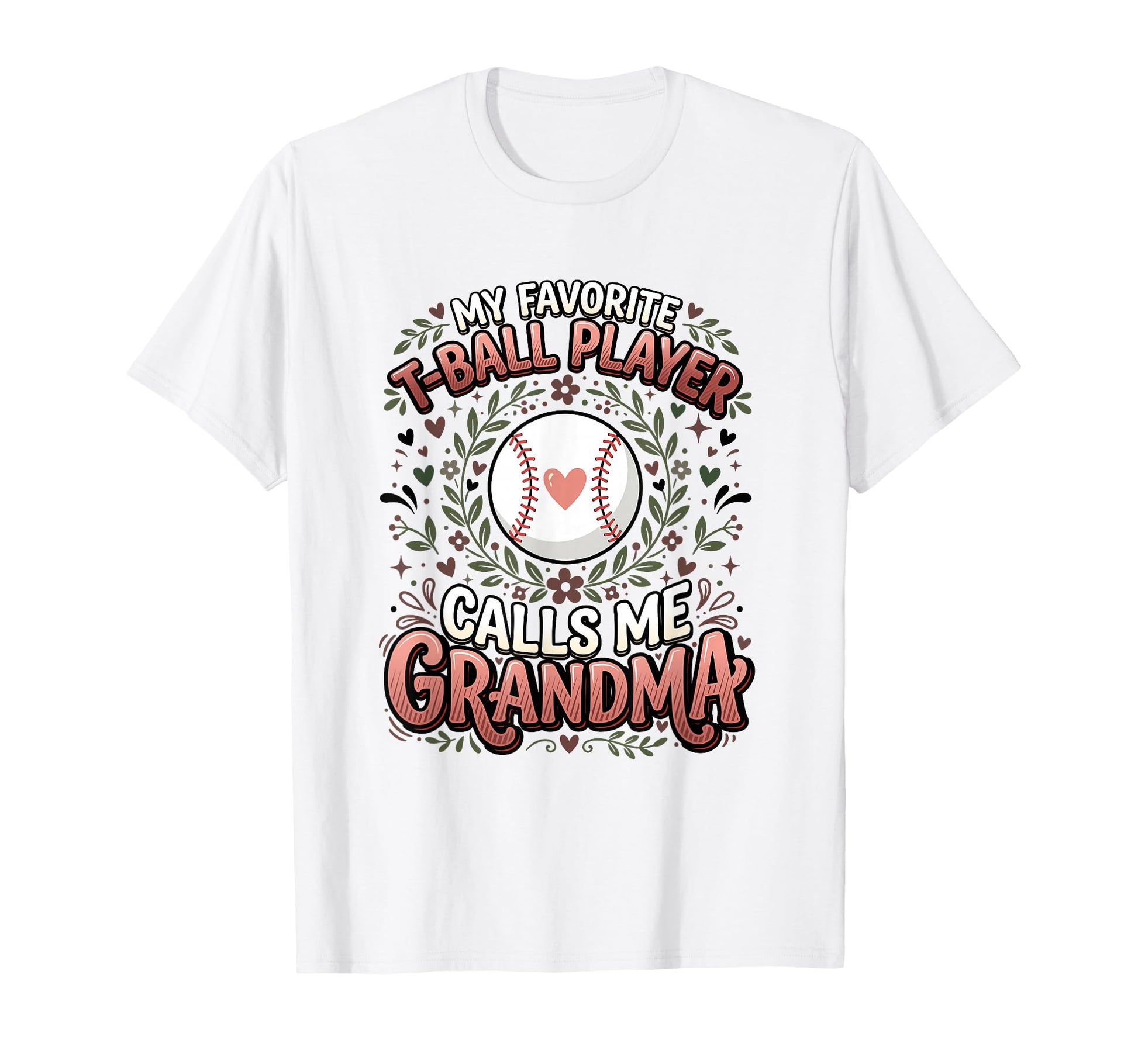 Favorite T Ball Player Calls Me T-Shirt - Aesthetic Graphic for Adults - T-Shirt, Sweatshirt, Hoodie