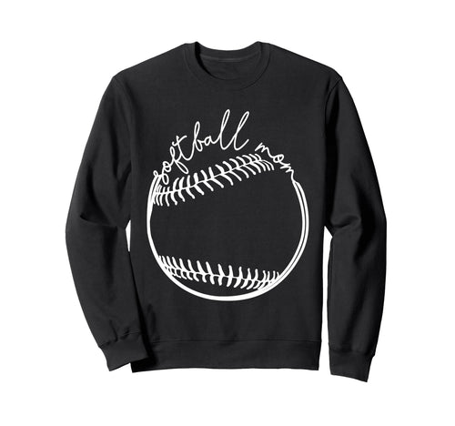 Softball Mom Game Day Funny Sweatshirt - Novelty Apparel for Adults - T-Shirt, Sweatshirt, Hoodie