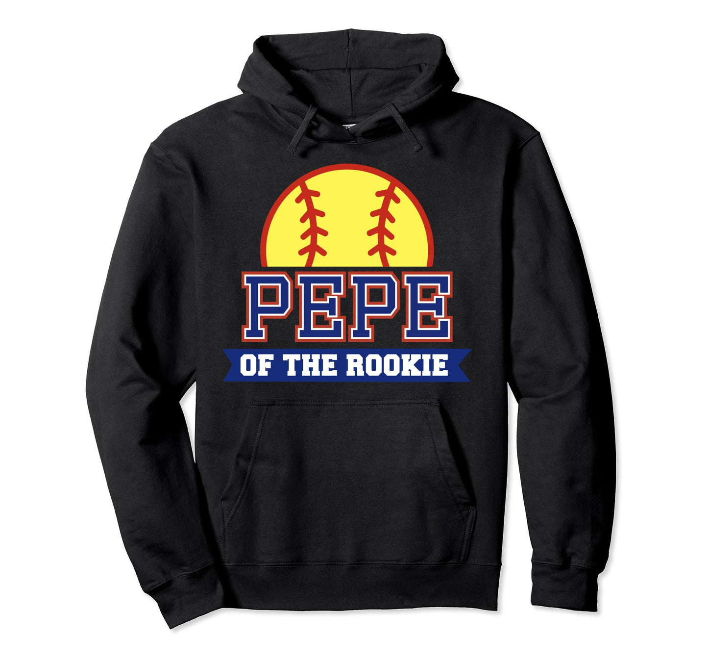 Pepe Rookie 1St Birthday Softball Hoodie - Custom Art Print for Adults - T-Shirt, Sweatshirt, Hoodie